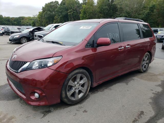 5TDXK3DC6ES438962 - 2014 TOYOTA SIENNA SPORT BURGUNDY photo 1