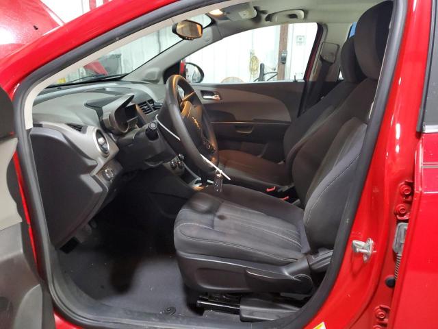 1G1JC6SH7F4172392 - 2015 CHEVROLET SONIC LT RED photo 7
