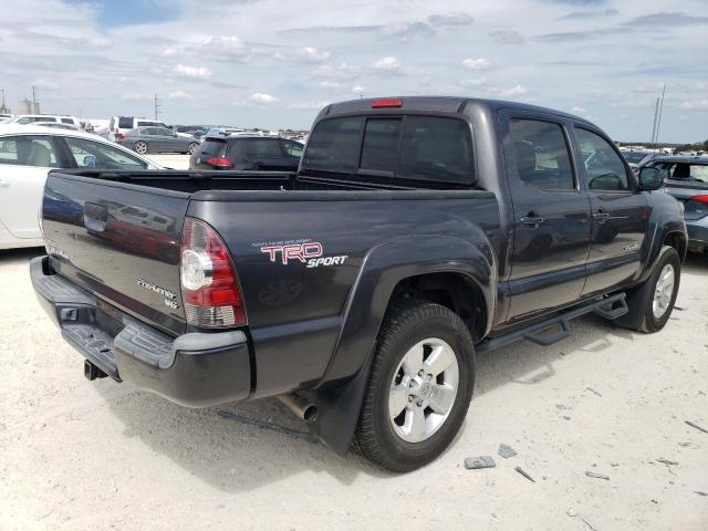 5TFJU4GN6DX050240 - 2013 TOYOTA TACOMA DOUBLE CAB PRERUNNER GRAY photo 3