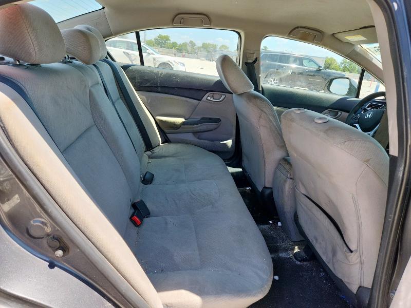 2HGFB2F59DH575316 - 2013 HONDA CIVIC LX GRAY photo 10