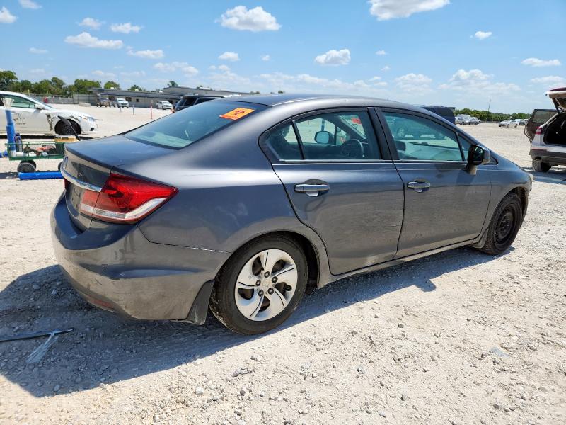 2HGFB2F59DH575316 - 2013 HONDA CIVIC LX GRAY photo 3