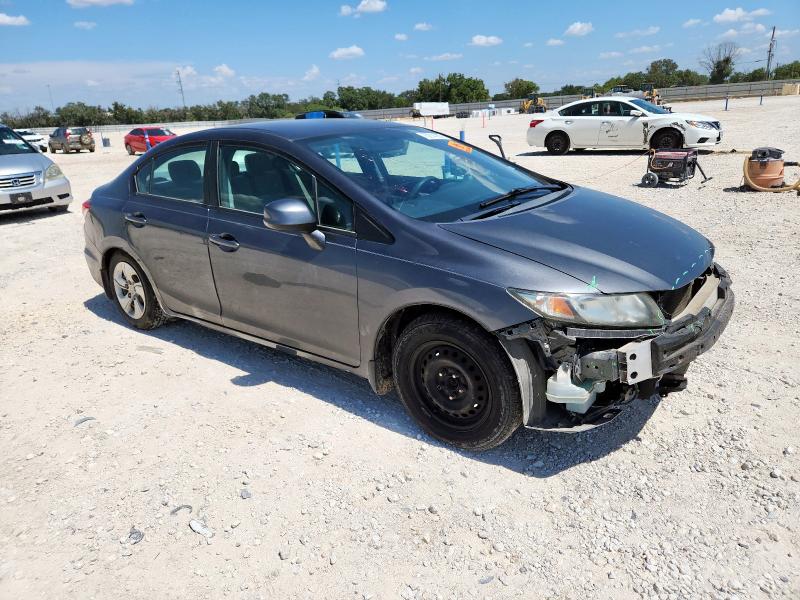 2HGFB2F59DH575316 - 2013 HONDA CIVIC LX GRAY photo 4