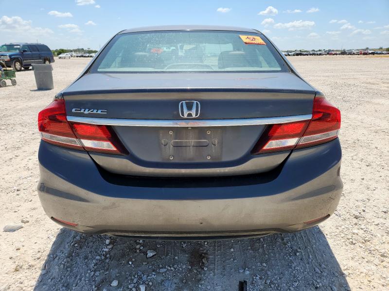 2HGFB2F59DH575316 - 2013 HONDA CIVIC LX GRAY photo 6