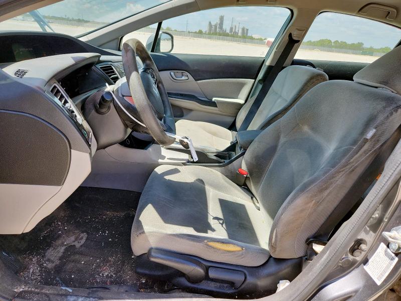 2HGFB2F59DH575316 - 2013 HONDA CIVIC LX GRAY photo 7