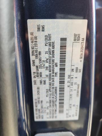 1FMCU0F78JUC26993 - 2018 FORD ESCAPE S BLUE photo 14