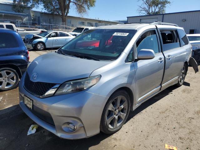 5TDXK3DC3CS236514 - 2012 TOYOTA SIENNA SPORT SILVER photo 1