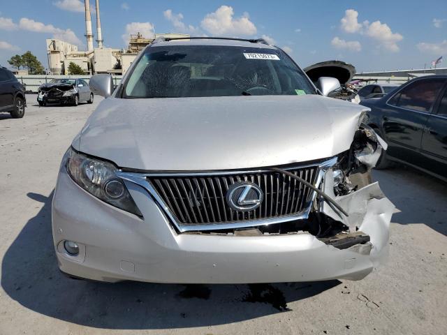 2T2ZK1BA4BC062518 - 2011 LEXUS RX 350 SILVER photo 5