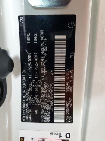 JTEMU5JR9M5889756 - 2021 TOYOTA 4RUNNER SR5/SR5 PREMIUM Weiß Foto 14