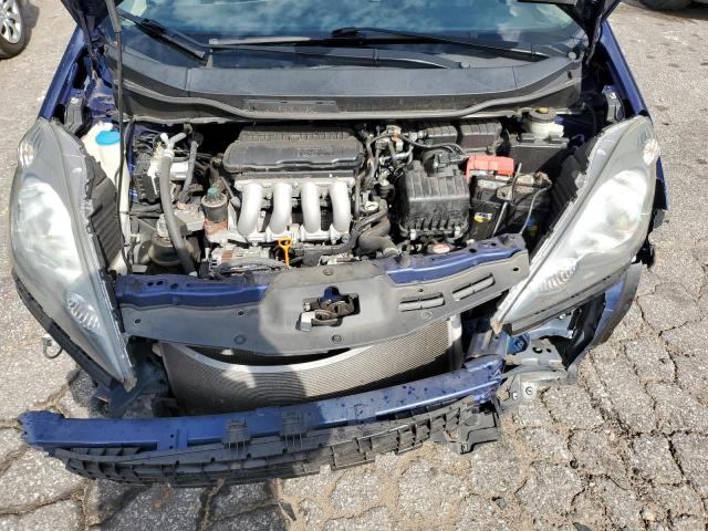 JHMGE8H30CC023177 - 2012 HONDA FIT BLUE photo 11