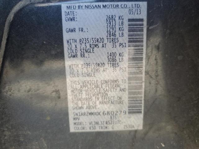 5N1AR2MMXDC680279 - 2013 NISSAN PATHFINDER S SILVER photo 14