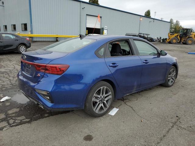 3KPF34AD9KE022809 - 2019 KIA FORTE GT LINE BLUE photo 3