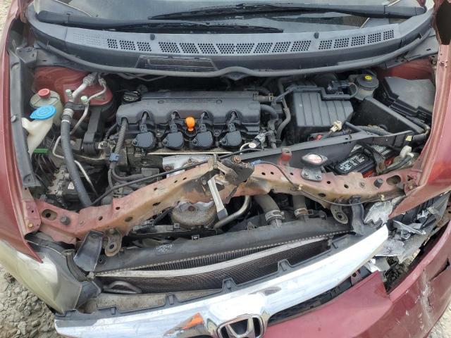 2HGFA1F66AH562217 - 2010 HONDA CIVIC LX-S BURGUNDY photo 11