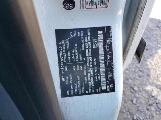 NM0LS7ANXDT146787 - 2013 FORD TRANSIT CONNECT XL WHITE photo 13