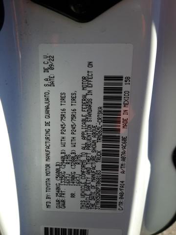 3TYRX5GN2PT068183 - 2023 TOYOTA TACOMA ACCESS CAB თეთრი ფოტო 13