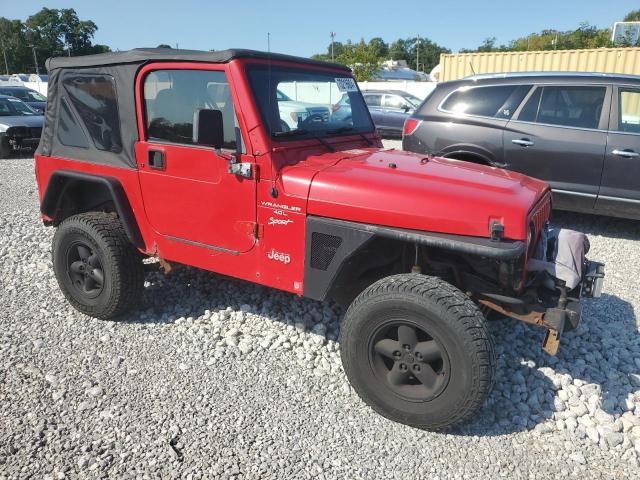 1J4FA49S2YP712204 - 2000 JEEP WRANGLER / SPORT RED photo 4