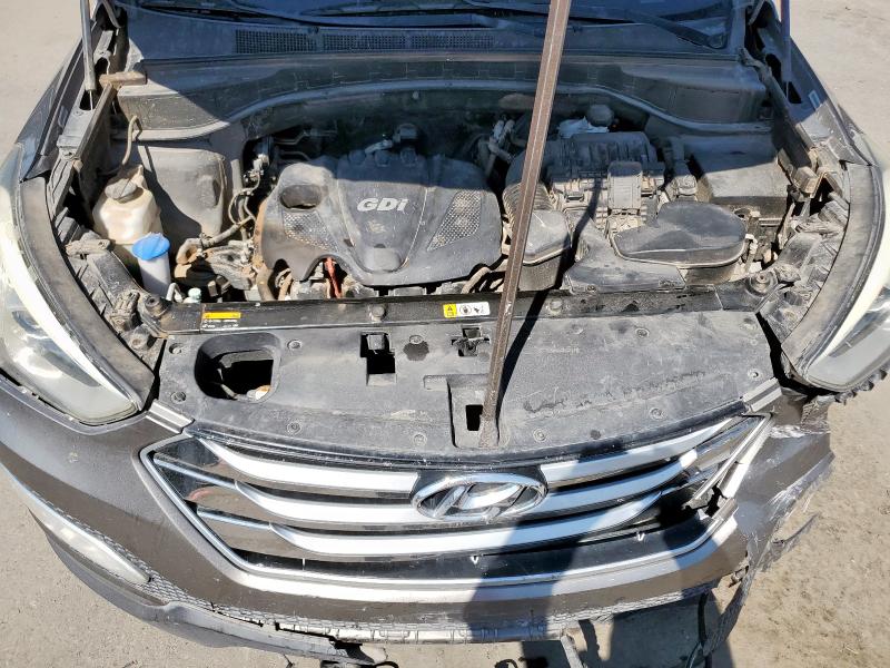 5XYZUDLB7FG277523 - 2015 HYUNDAI SANTA FE S GRAY photo 12