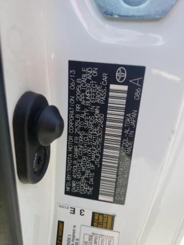 JTKJF5C75E3072450 - 2014 TOYOTA SCION TC 白色 照片 12