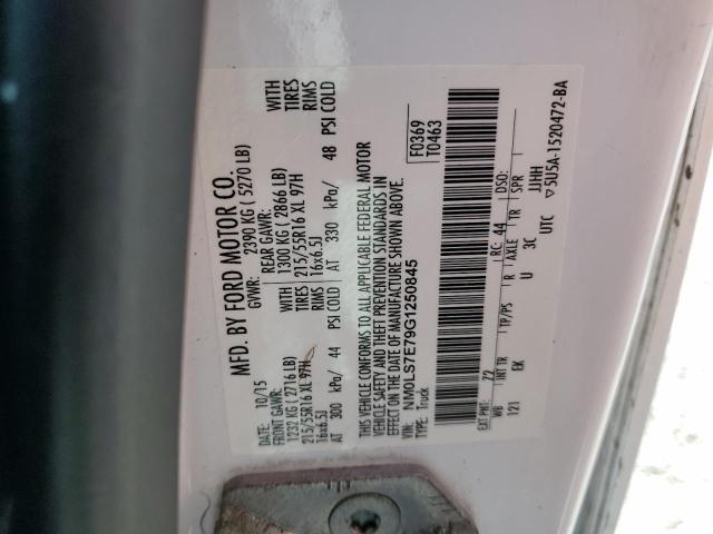 NM0LS7E79G1250845 - 2016 FORD TRANSIT CONNECT XL WHITE photo 13