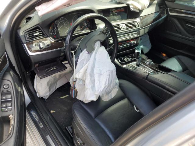 WBAXH5C53DD115134 - 2013 BMW 5 SERIES XI SILVER photo 8