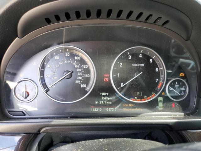 WBAXH5C53DD115134 - 2013 BMW 5 SERIES XI SILVER photo 9