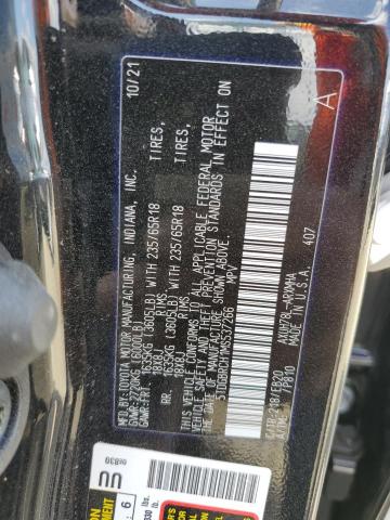 5TDGBRCH1MS537266 - 2021 TOYOTA HIGHLANDER HYBRID XLE BLACK photo 14