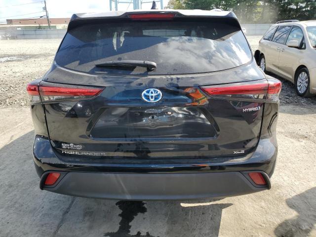 5TDGBRCH1MS537266 - 2021 TOYOTA HIGHLANDER HYBRID XLE BLACK photo 6