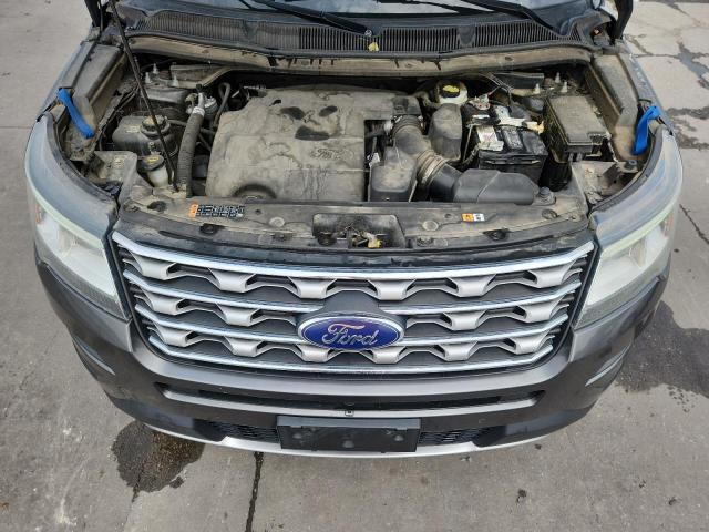 1FM5K8F87GGA29987 - 2016 FORD EXPLORER LIMITED GRAY photo 12