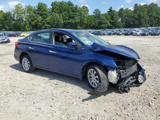 3N1AB7AP4KY285980 - 2019 NISSAN SENTRA S BLUE photo 4