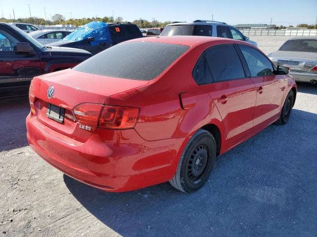 3VWDP7AJ7CM331265 - 2012 VOLKSWAGEN JETTA SE RED photo 4