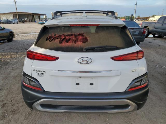 KM8K53A31NU831359 - 2022 HYUNDAI KONA LIMITED WHITE photo 6