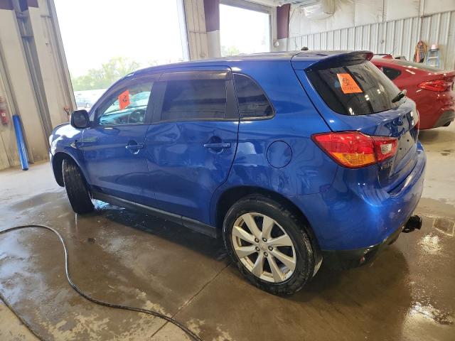 4A4AP3AU5FE002544 - 2015 MITSUBISHI OUTLANDER ES BLUE photo 2