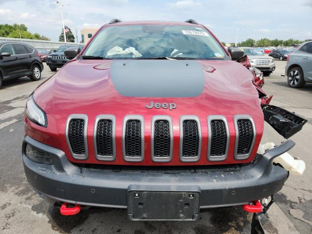1C4PJMBS6FW623890 - 2015 JEEP CHEROKEE TRAILHAWK BURGUNDY photo 5