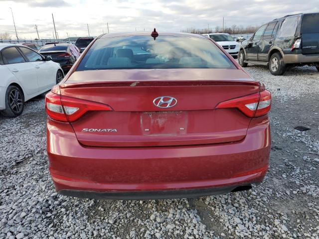 5NPE24AFXGH277388 - 2016 HYUNDAI SONATA SE RED photo 6