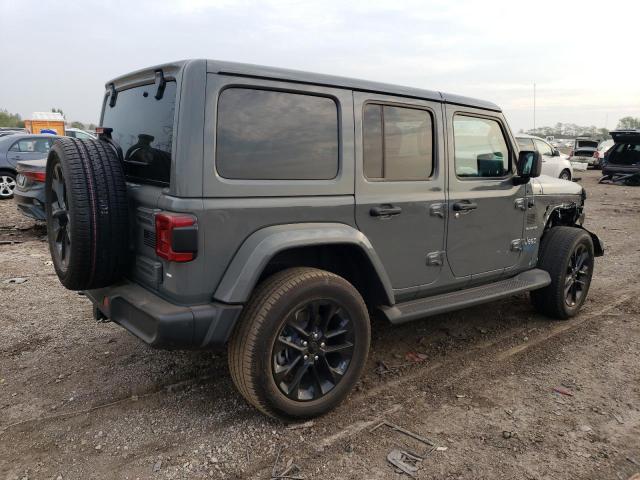 1C4JJXP63MW857307 - 2021 JEEP WRANGLER U SAHARA 4XE GRAY photo 3