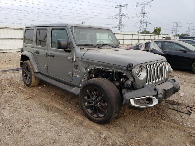 1C4JJXP63MW857307 - 2021 JEEP WRANGLER U SAHARA 4XE GRAY photo 4