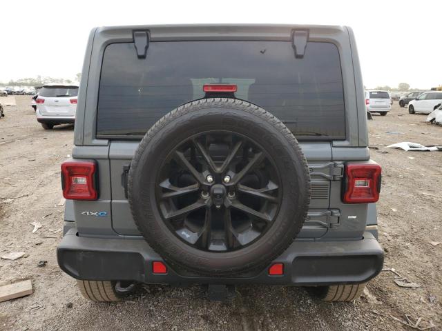 1C4JJXP63MW857307 - 2021 JEEP WRANGLER U SAHARA 4XE GRAY photo 6