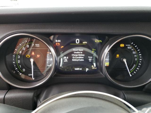 1C4JJXP63MW857307 - 2021 JEEP WRANGLER U SAHARA 4XE GRAY photo 9