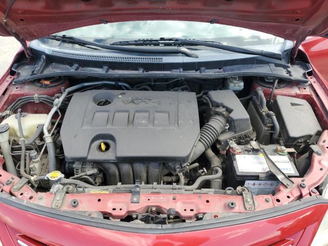 5YFBU4EE4DP182466 - 2013 TOYOTA COROLLA BASE Червоний фото 11