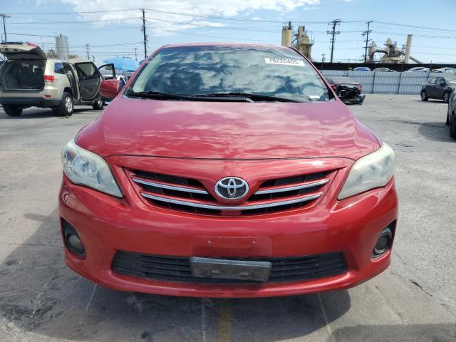 5YFBU4EE4DP182466 - 2013 TOYOTA COROLLA BASE Червоний фото 5