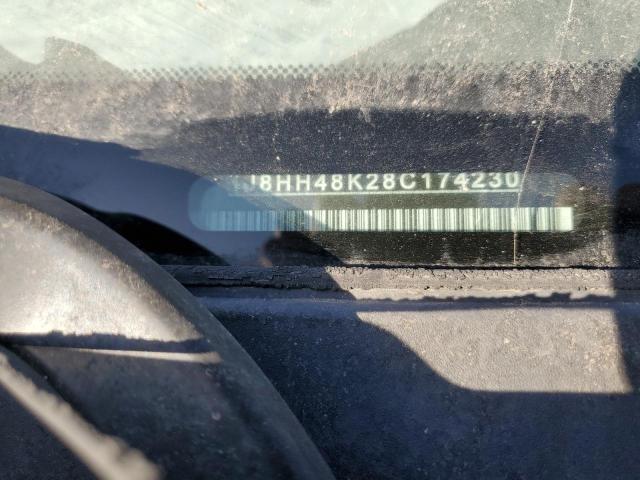 1J8HH48K28C174230 - 2008 JEEP COMMANDER SPORT შავი ფოტო 12