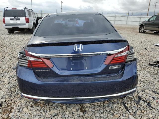 1HGCR2F10HA146582 - 2017 HONDA ACCORD SPORT SPECIAL EDITION BLUE photo 6