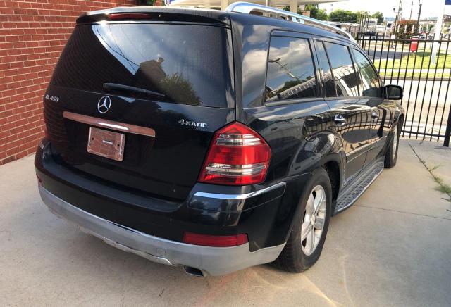 4JGBF71E57A102811 - 2007 MERCEDES-BENZ GL 450 4MATIC BLACK photo 4