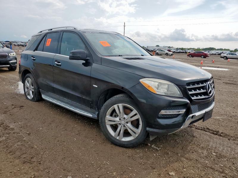 4JGDA5HB0CA028439 - 2012 MERCEDES-BENZ ML 350 4MATIC BLACK photo 4