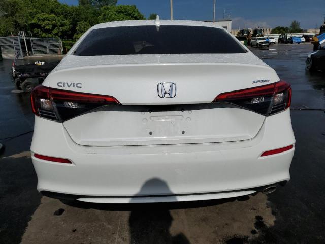 2HGFE2F53PH544025 - 2023 HONDA CIVIC SPORT WHITE photo 6