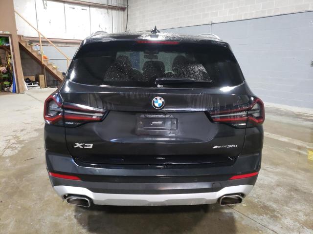 5UX53DP04N9N28183 - 2022 BMW X3 XDRIVE30I BLACK photo 6