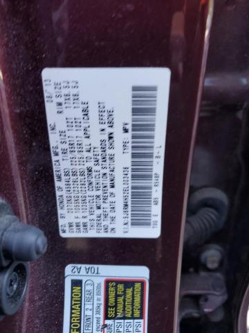 5J6RM4H52EL003436 - 2014 HONDA CR-V EX Bordo foto 13