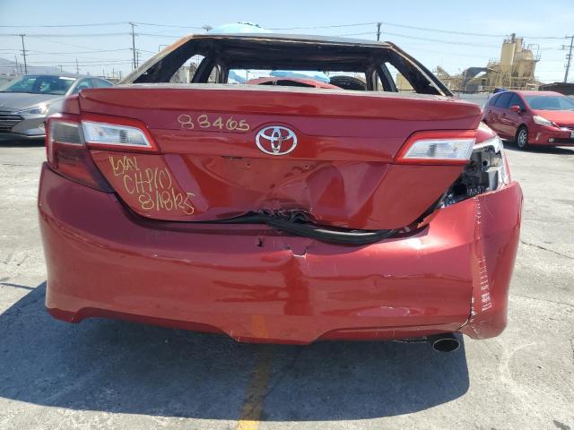 4T1BF1FK7CU536278 - 2012 TOYOTA CAMRY BASE RED photo 6
