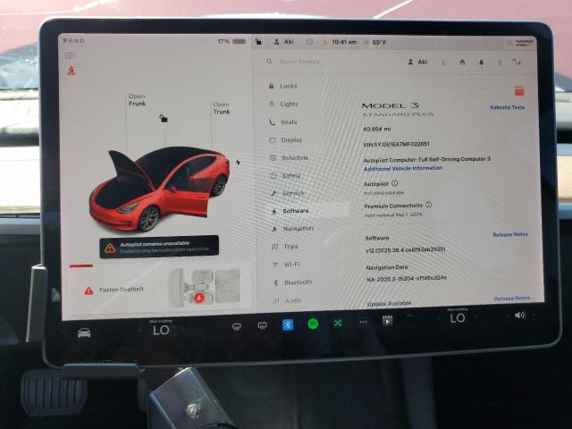 5YJ3E1EA7MF022851 - 2021 TESLA MODEL 3 红色 照片 9