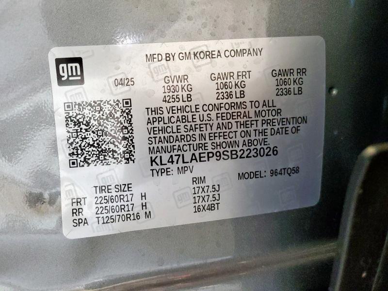 KL47LAEP9SB223026 - 2025 BUICK ENVISTA PREFERRED ნაცრისფერი ფოტო 13