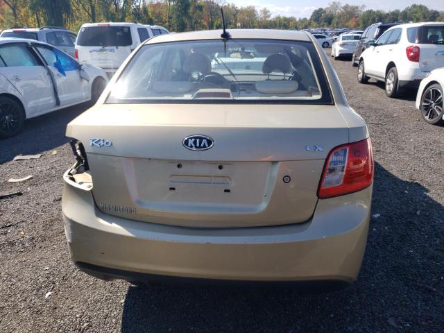 KNADH4A34B6912055 - 2011 KIA RIO BASE GOLD photo 6